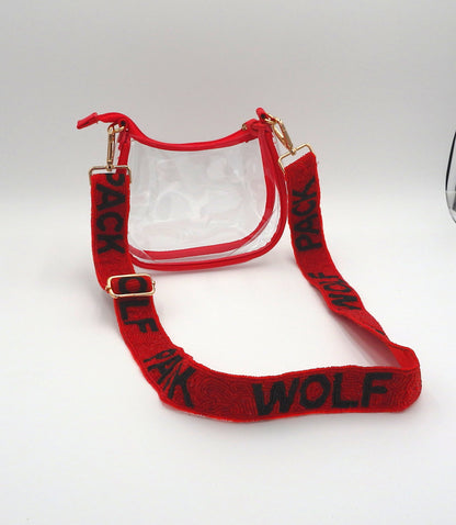 Wolfpack Beaded Purse Strap - STRAP ONLY