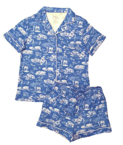 Nothing Finer Tar Heel Pajamas Blue