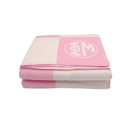 Phi Mu Circle Monogram Blanket