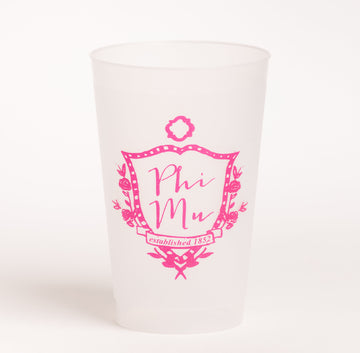 Phi Mu Frosted Flex Cup