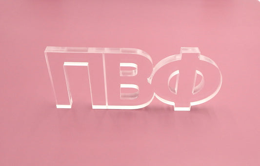 Pi Beta Phi Acrylic Shelf Letters