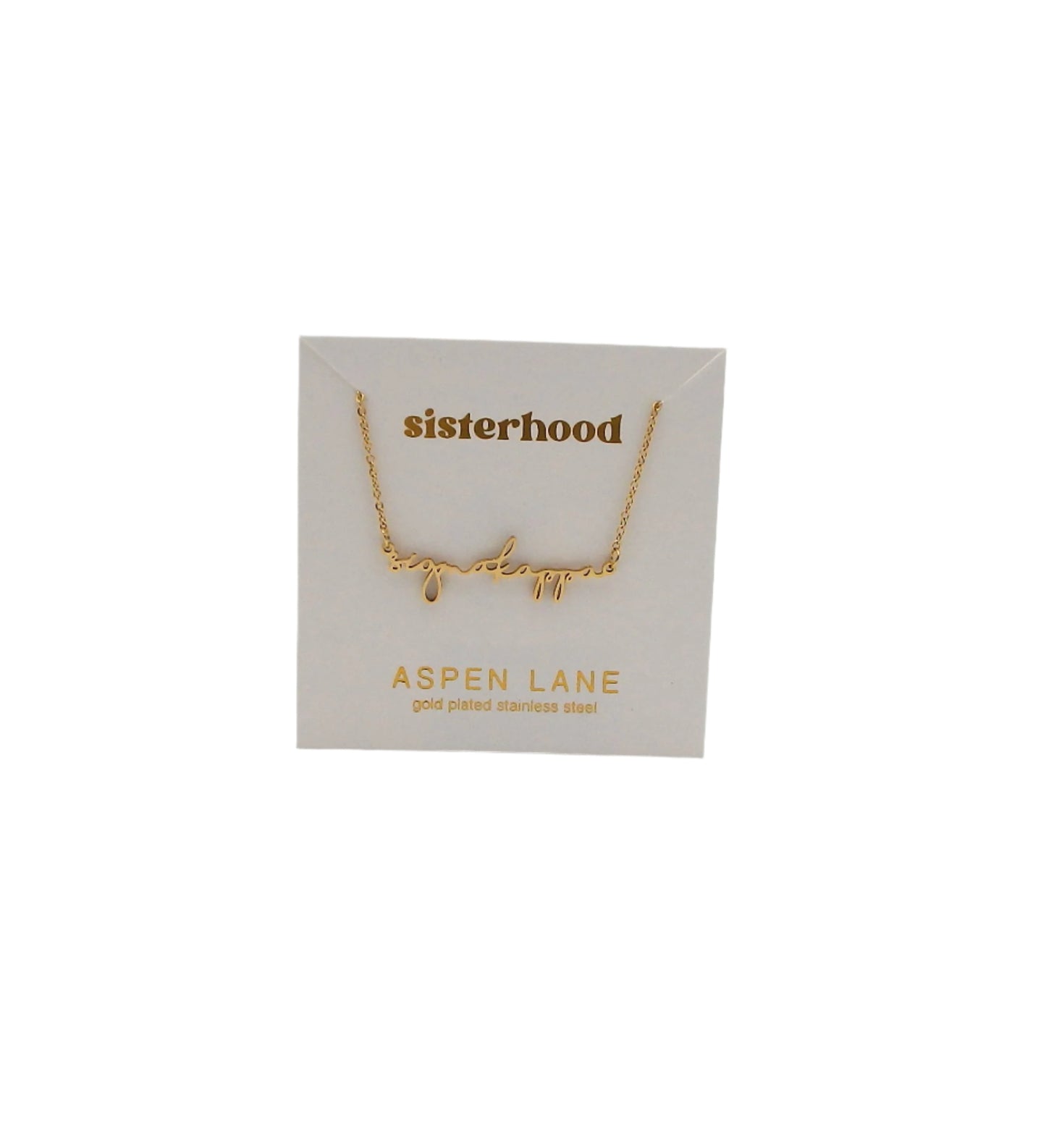 Sigma Kappa Script Necklace