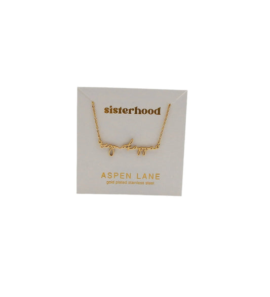 Sigma Kappa Script Necklace
