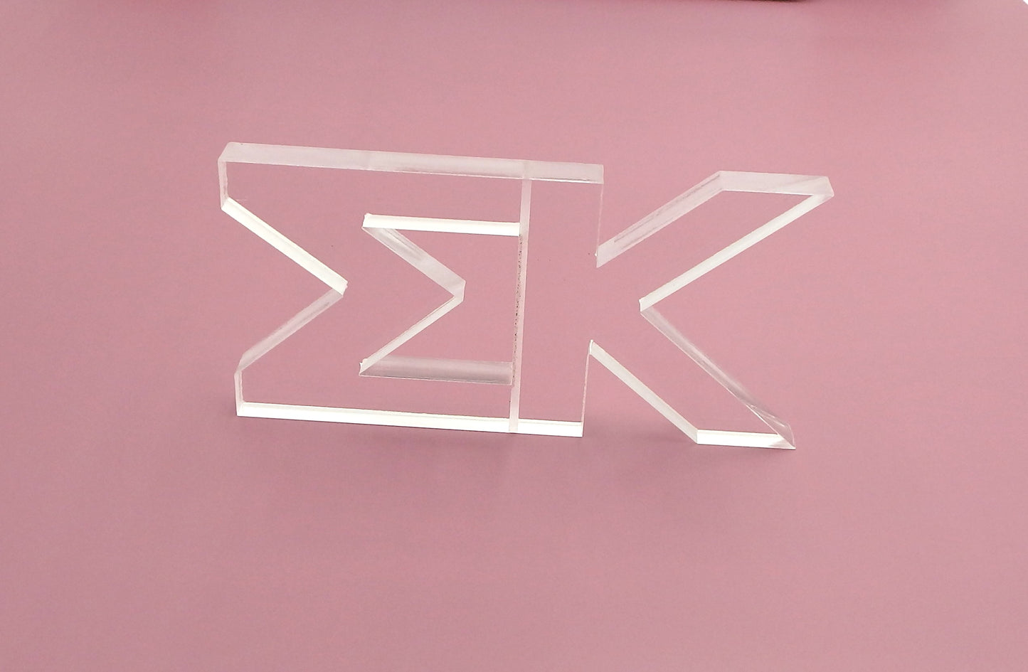 Phi Mu Acrylic Shelf Letters