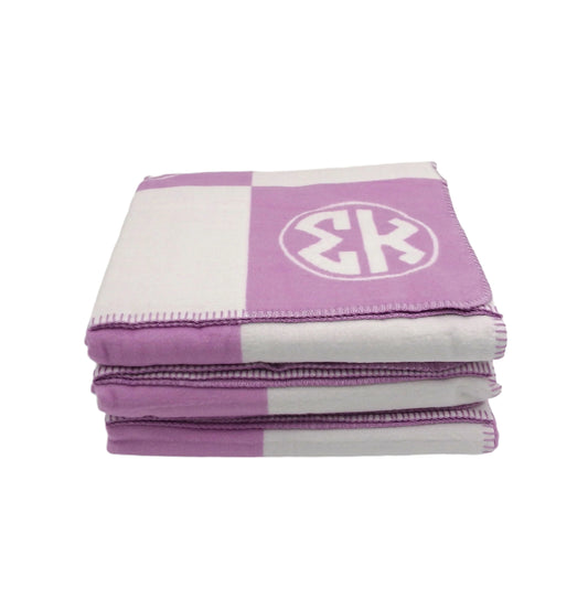 Sigma Kappa Circle Monogram Blanket