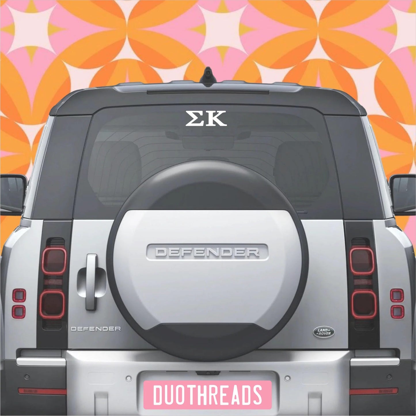 Sigma Kappa Sorority Letters Car Decal