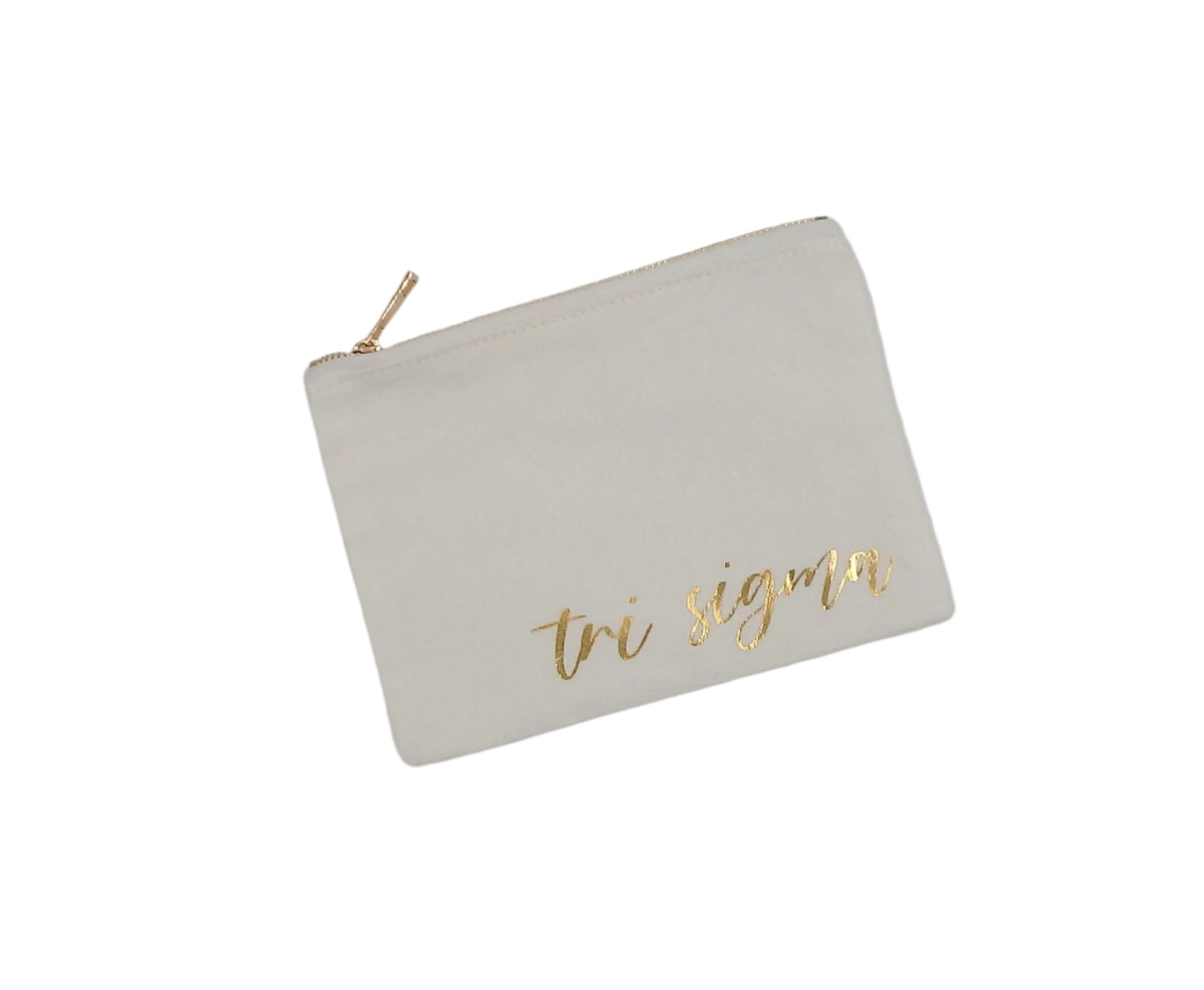 Sigma Sigma Sigma Canvas Pouch