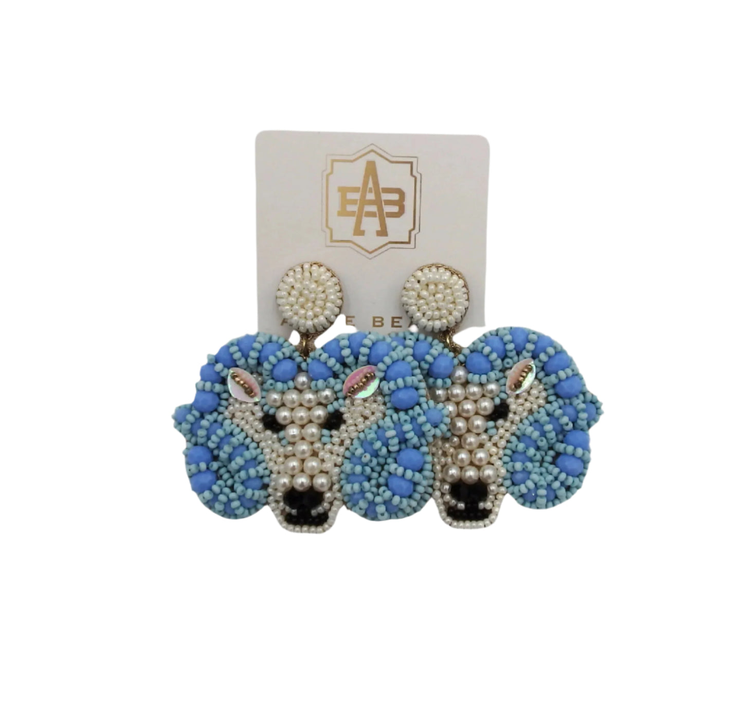 UNC Ram Earrings
