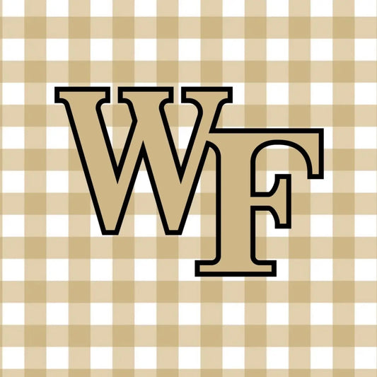 WF Gingham Gameday Pin
