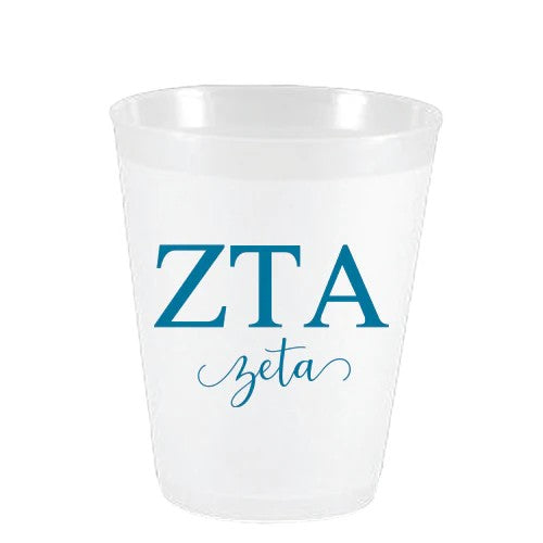Zeta Tau Alpha Letters Frost Cup
