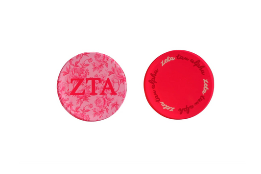 Zeta Tau Alpha Floral Coaster