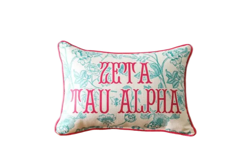 Zeta Tau Alpha Toile Pillow