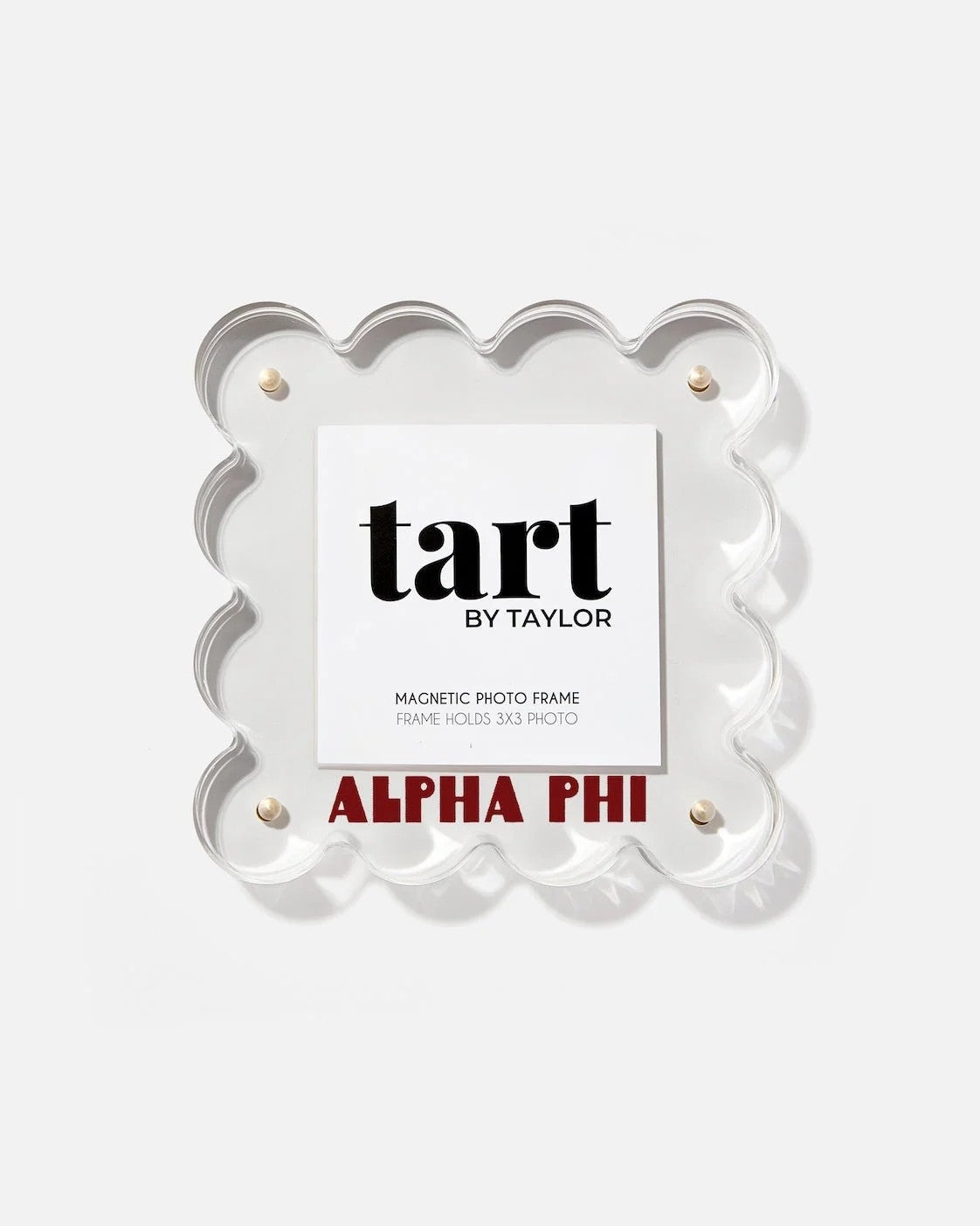 Alpha Phi Scalloped Acrylic Photo Frame