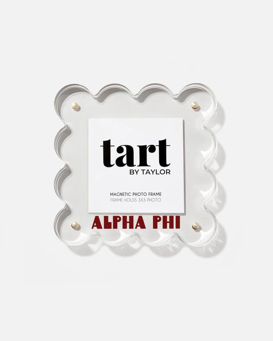 Alpha Phi Scalloped Acrylic Photo Frame
