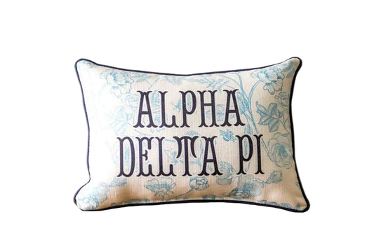 Alpha Delta Pi Toile Pillow
