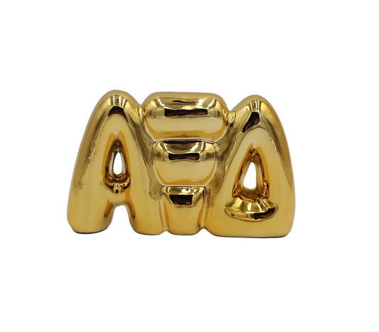 Alpha Xi Delta Gold Shelf Letters
