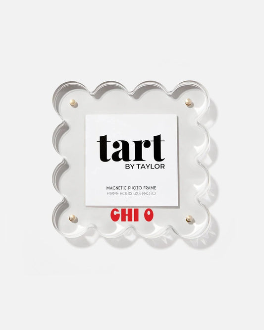 Chi Omega Scalloped Acrylic Photo Frame
