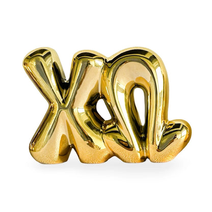 Chi Omega Gold Shelf Letters