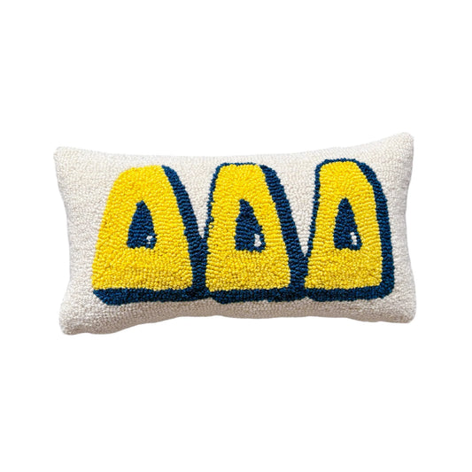Delta Delta Delta Sorority Hook Pillow