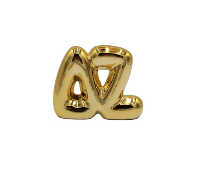 Delta Zeta Gold Shelf Letters