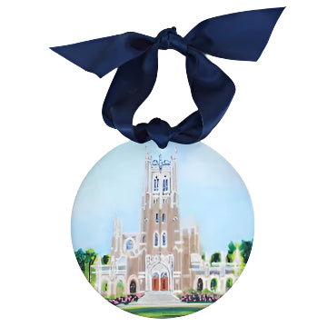 Duke Landmark Acrylic Disc Ornament