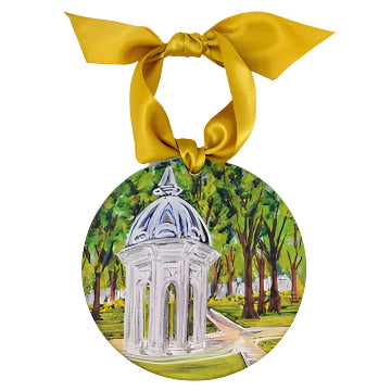 ECU Landmark Acrylic Disc Ornament