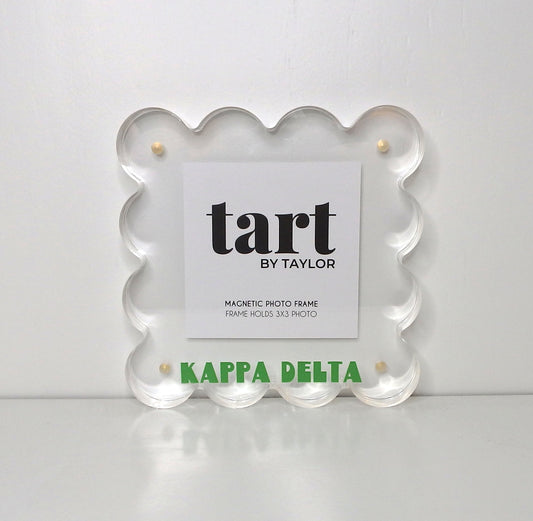 Kappa Delta Scalloped Acrylic Photo Frame