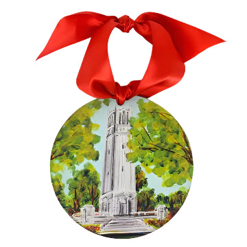 NCSU Landmark Acrylic Disc Ornament