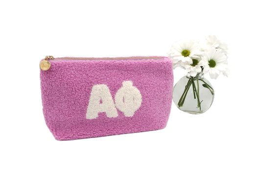 Alpha Phi Greek Letter Teddy Pouch