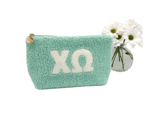 Chi Omega Greek Letter Teddy Pouch