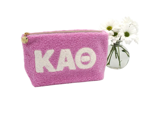 Kappa Alpha Theta Greek Letter Teddy Pouch