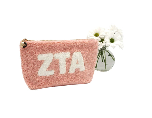Zeta Tau Alpha Greek Letter Teddy Pouch