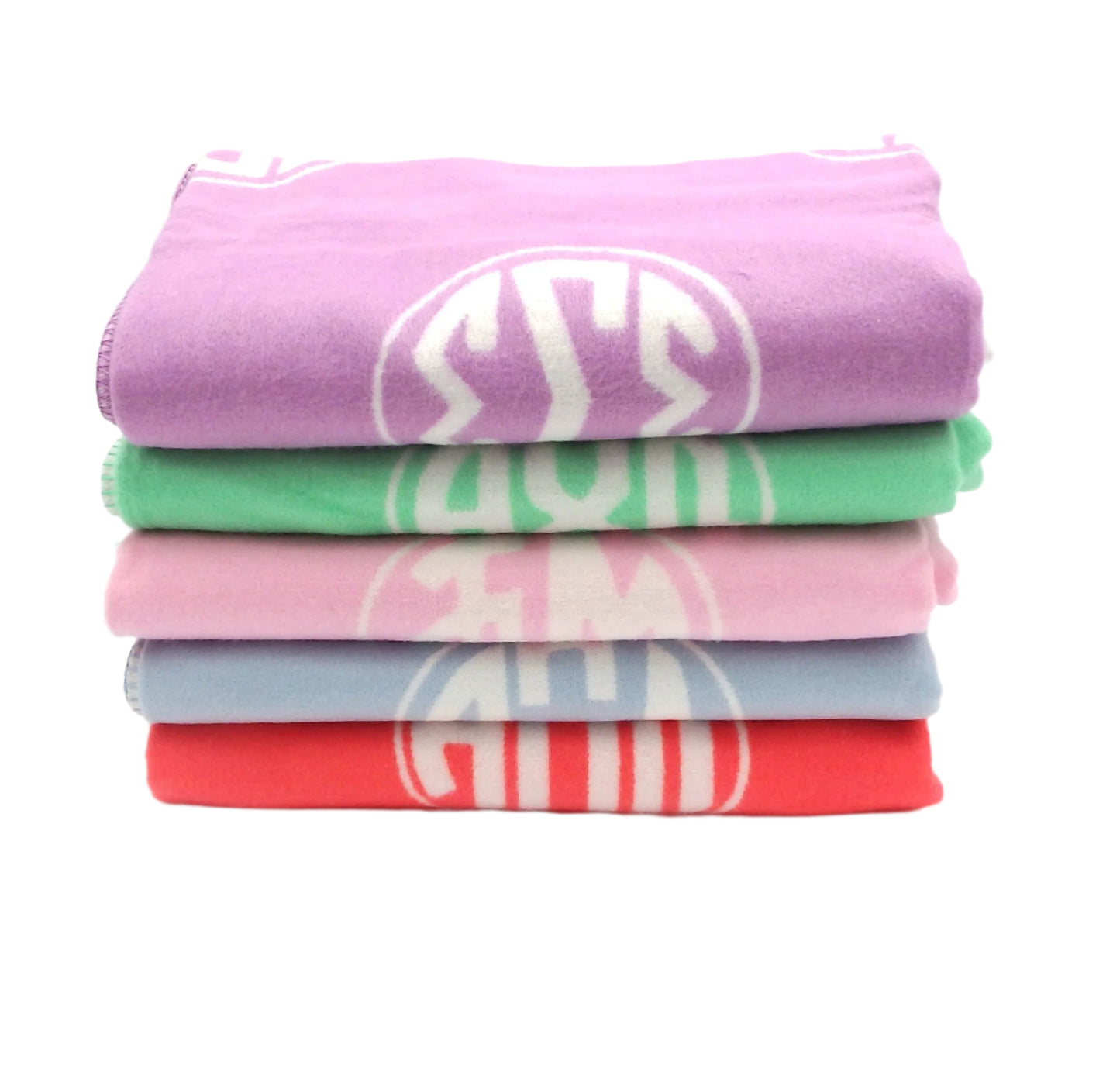Kappa Kappa Gamma Circle Monogram Blanket