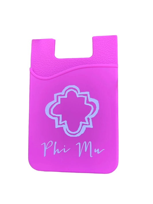 Phi Mu Greek Cell Phone Wallet