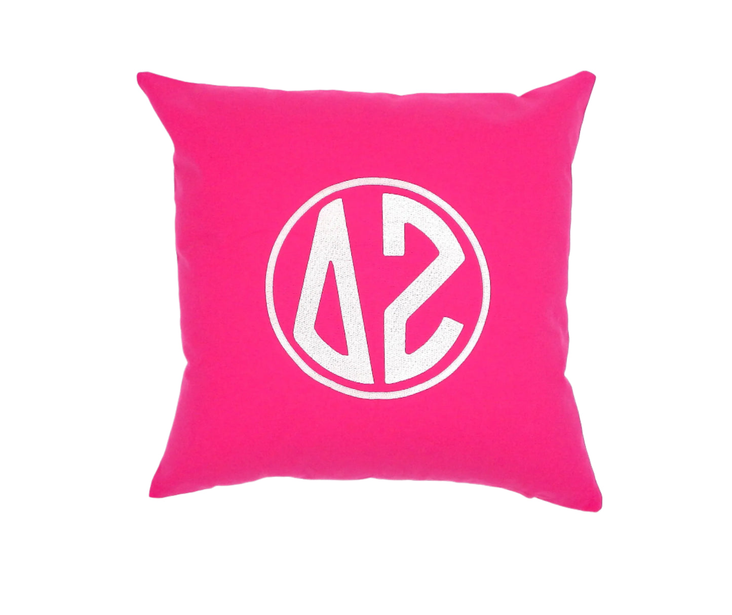 Delta Zeta Circle Monogram Pillow