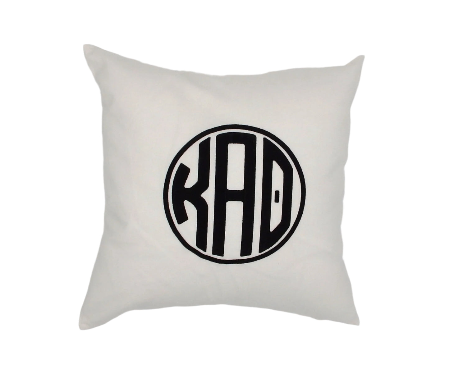 Kappa Alpha Theta Circle Monogram Pillow