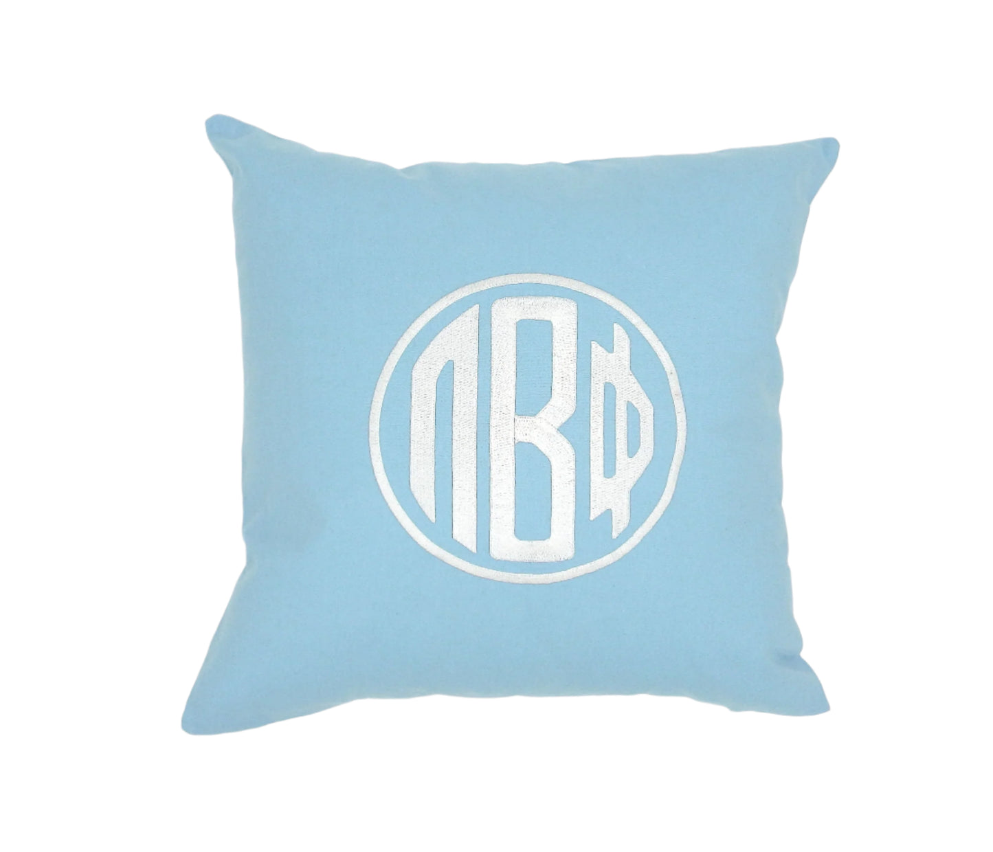 Pi Beta Phi Circle Monogram Pillow