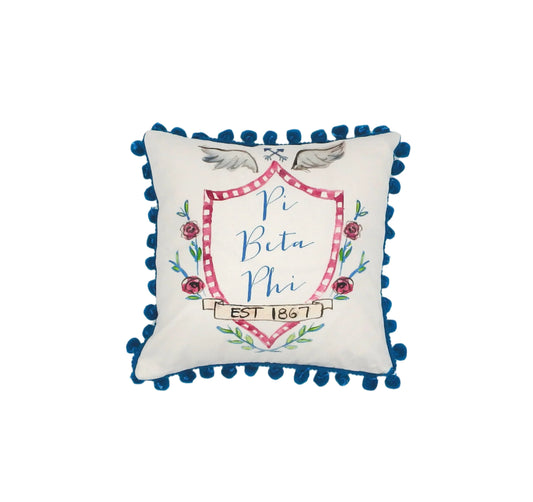 Pi Beta Phi Pom Pom Pillow