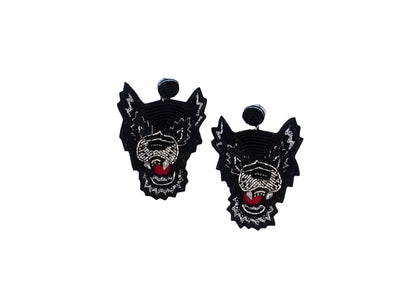 Wolfpack Earrings Black