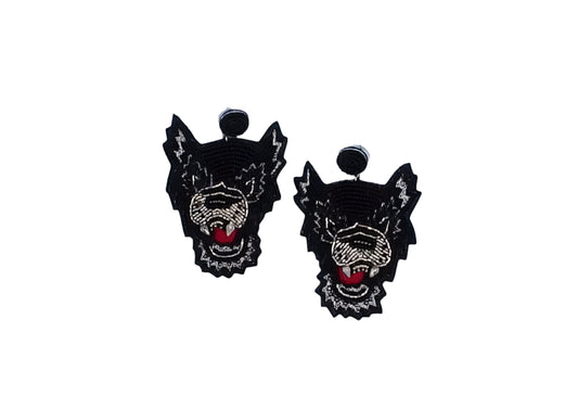 Wolfpack Earrings Black