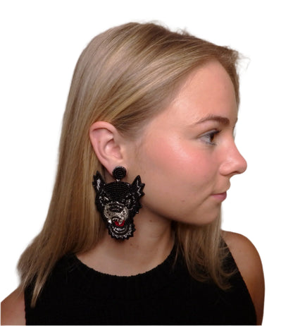 Wolfpack Earrings Black