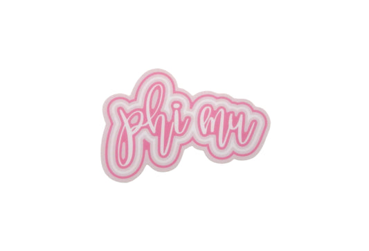 Phi Mu Sorority Decal