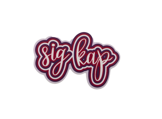 Sigma Kappa Sorority Decal