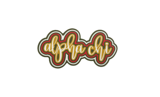 Alpha Chi Omega Sorority Decal