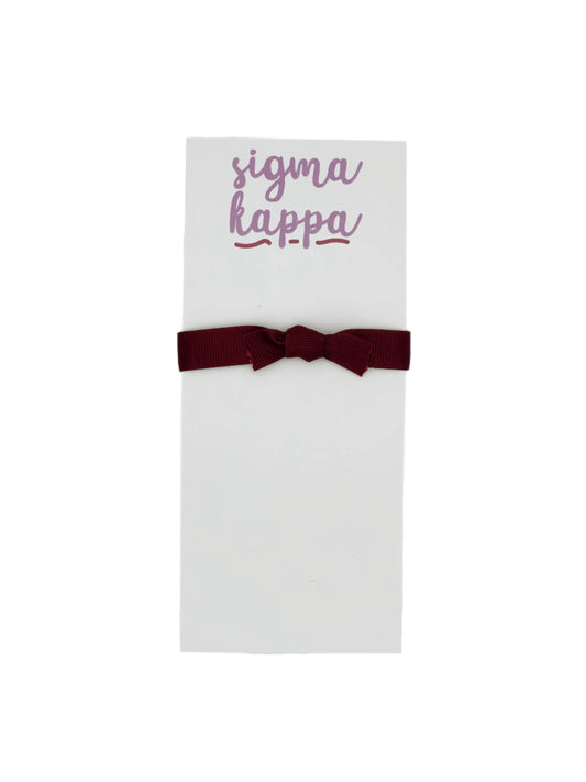 Sigma Kappa Sorority Script Notepad