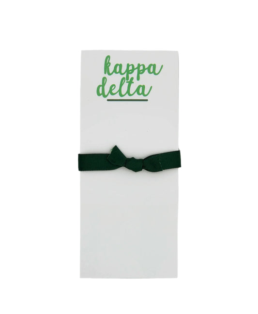 Kappa Delta Sorority Script Notepad