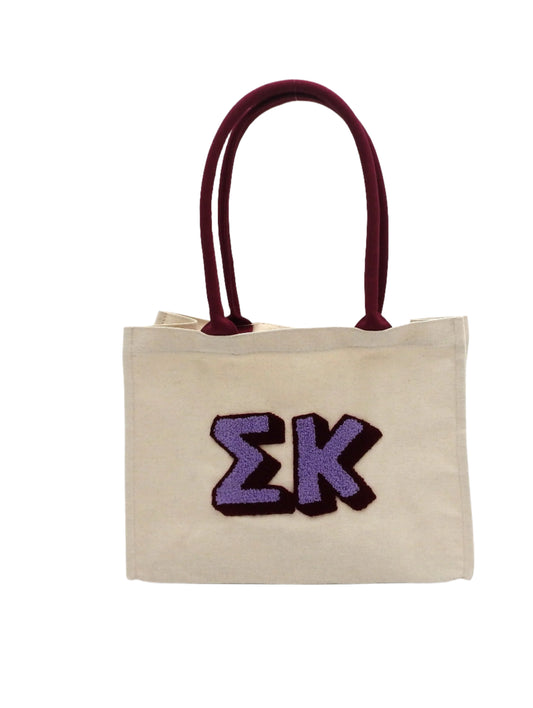 Sigma Kappa Chenille Gift Tote
