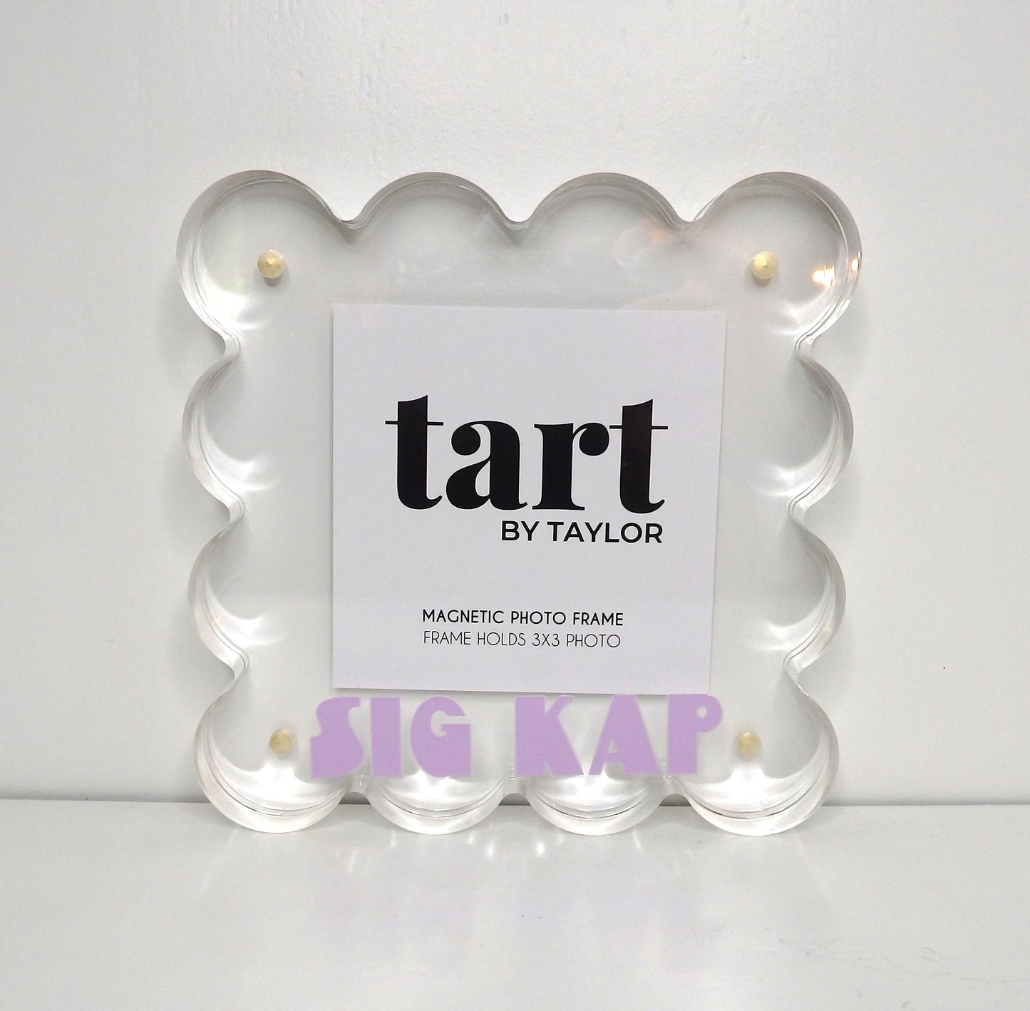 Sigma Kappa Scalloped Acrylic Photo Frame