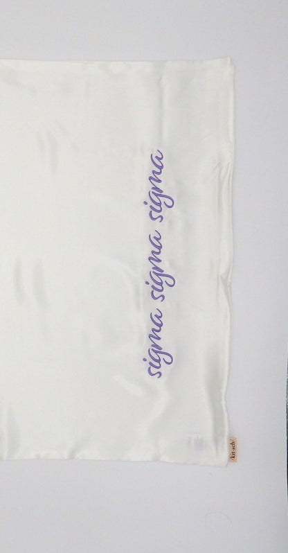 Sigma Sigma Sigma Satin Pillowcase