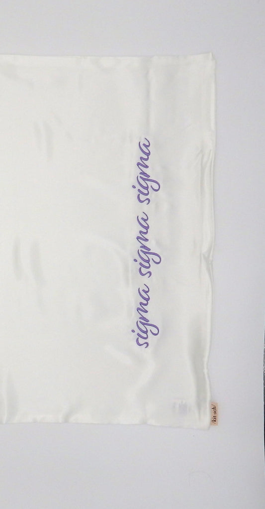 Sigma Sigma Sigma Satin Pillowcase